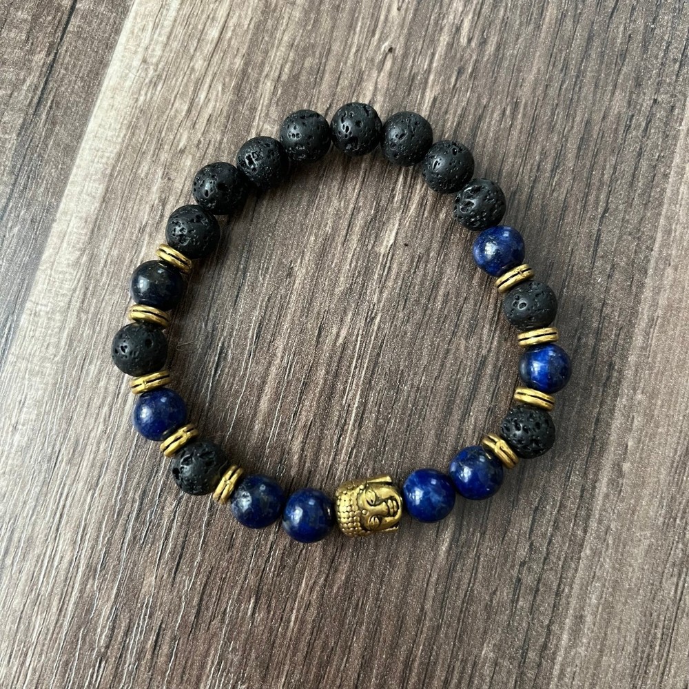 Handmade beaded Buddha bracelet